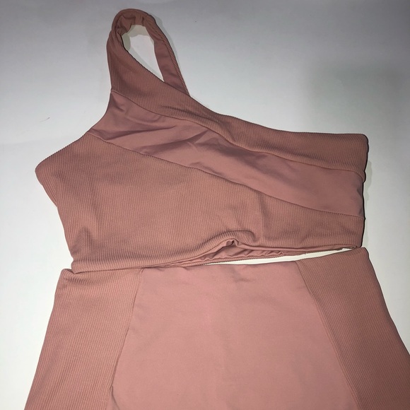 L space Jackie bikini bottoms pink high waisted/Ribbed Celeste Bikini Top - Picture 5 of 9